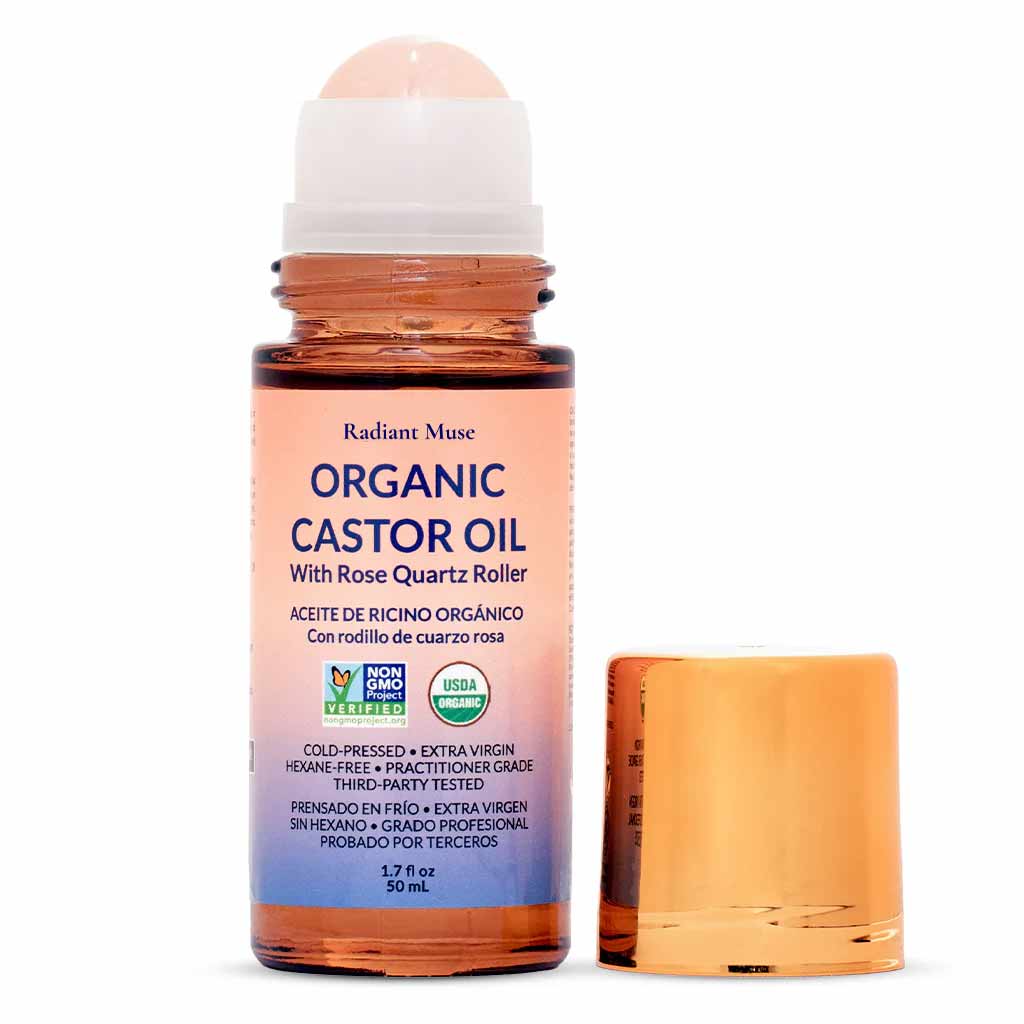 Radiant Muse™ Rose Quartz Roll-On Castor Oil